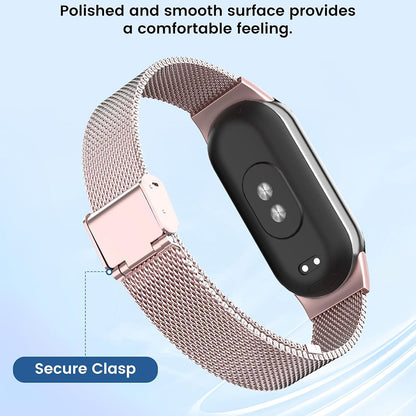 Techsuit W022 Strap for Xiaomi Smart Band 9 / 8, 15mm, Rose Gold