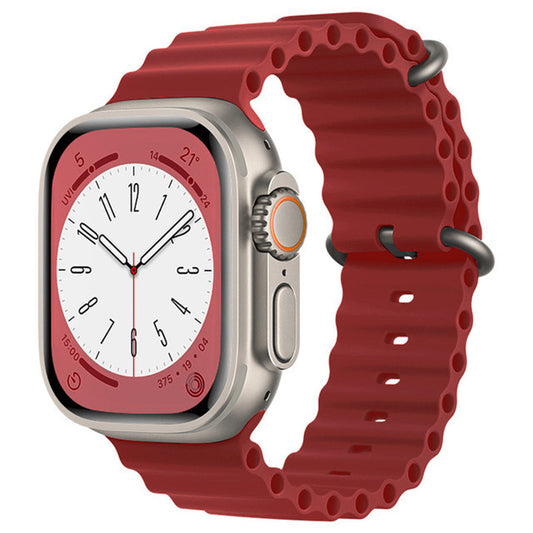 Techsuit W038 Strap for Apple Watch 42mm / 41mm / 40mm / 38mm Series, Dark Pink