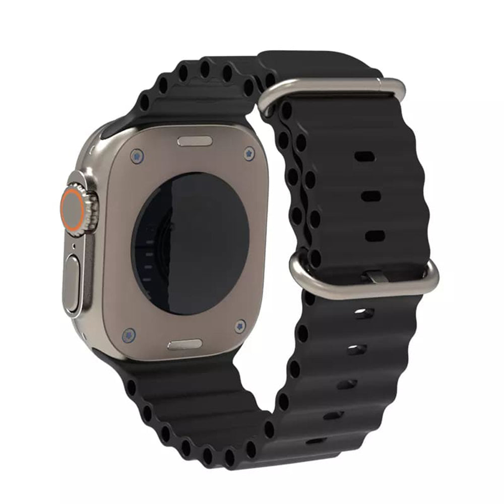 Techsuit W038 Strap for Apple Watch 49mm / 46mm / 45mm / 44mm / 42mm Series, Black