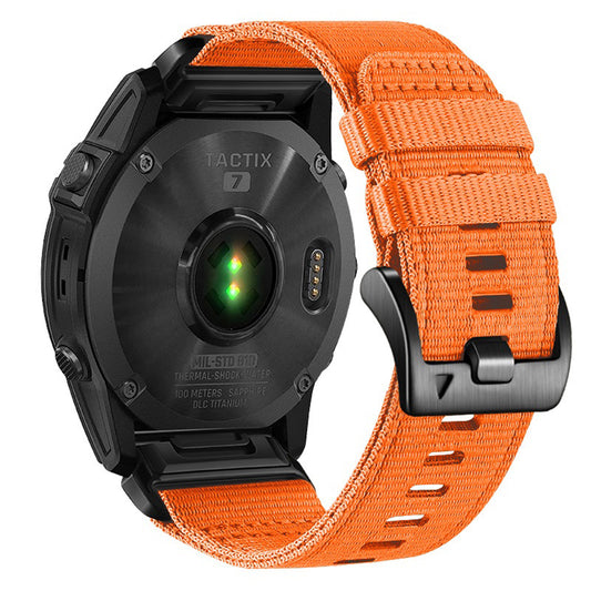 Techsuit W070 Strap for Garmin Watch Fenix / Forerunner / Approach Series, 22mm, Orange