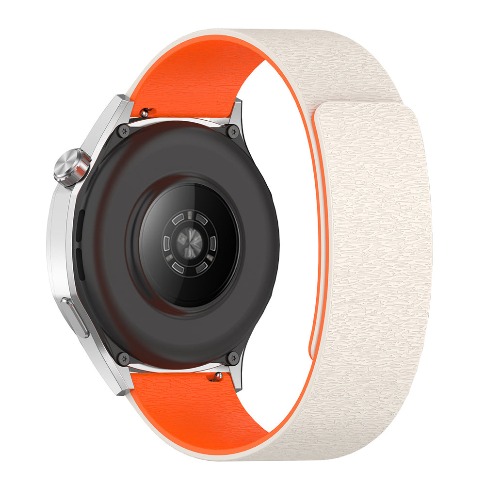 Techsuit W074 Strap for Samsung Galaxy Watch Series, 22mm, Beige Orange