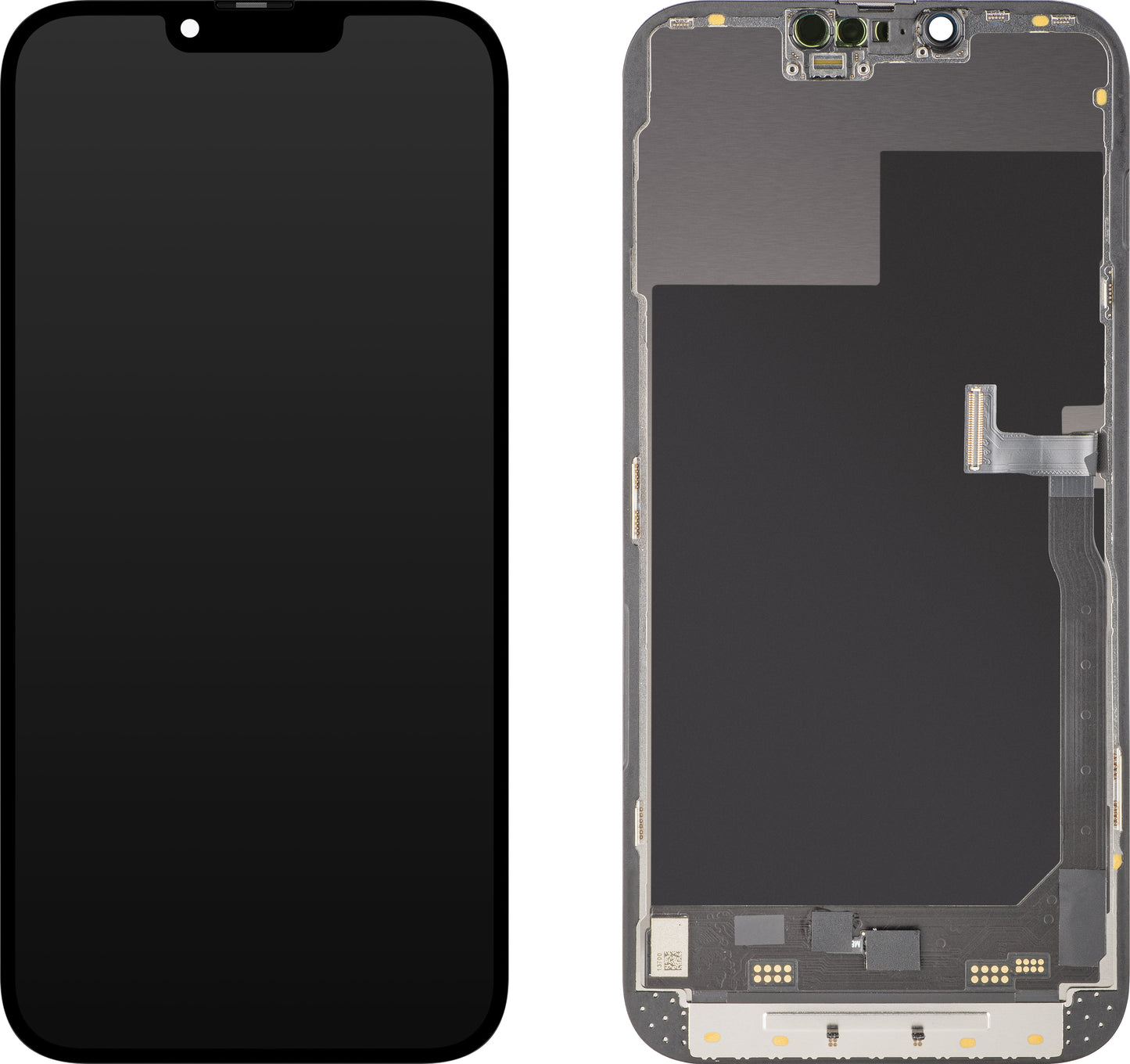 MP Touchscreen Display compatible with Apple iPhone 13 Pro Max, with Frame, Soft OLED 120Hz FHD Diagnostic Version, Black