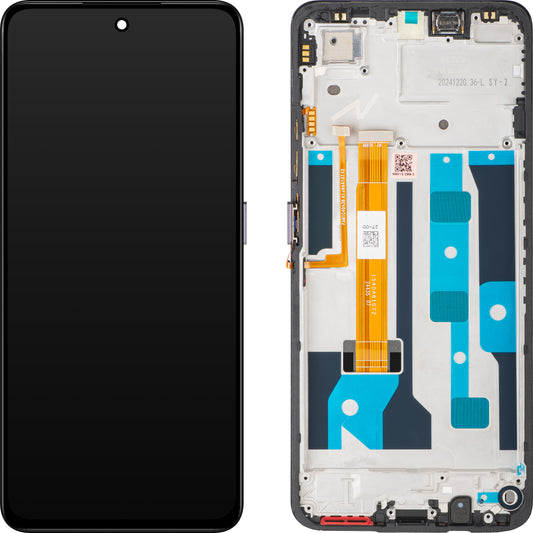 Realme C75 Display with Touchscreen, with Frame, Brown Service Pack 621029000365