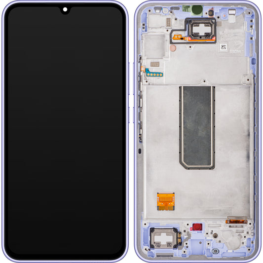 Samsung Galaxy Galaxy A34 A346 Touchscreen Display with Frame, Purple, Service Pack GH82-31200D