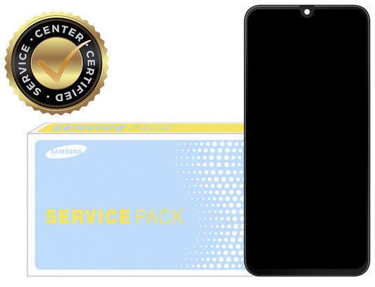 Samsung Galaxy Galaxy A40 A405 Touchscreen Display with Frame, Black, Service Pack GH82-19672A