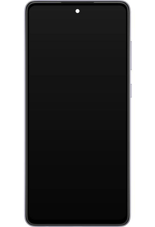 Samsung Galaxy A72 A725 / A72 5G A726 Touchscreen Display with Frame, Purple, Service Pack GH82-25460C
