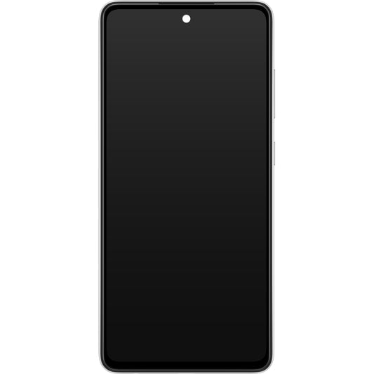 Touchscreen Display Samsung Galaxy A52s 5G A528, with Frame, White, Service Pack GH82-26861D