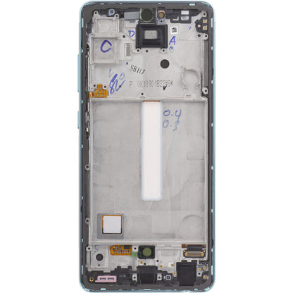 Touchscreen Display Samsung Galaxy A52 5G A526 / A52 A525, with Frame, Blue, Service Pack GH82-25524B