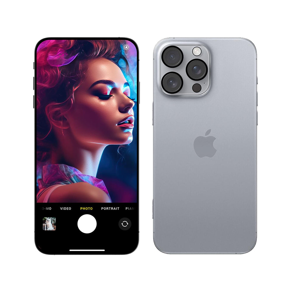 Back Camera Protection Film 3MK Pro Full Cover for Apple iPhone 17 Pro Max, Tempered Glass, Black