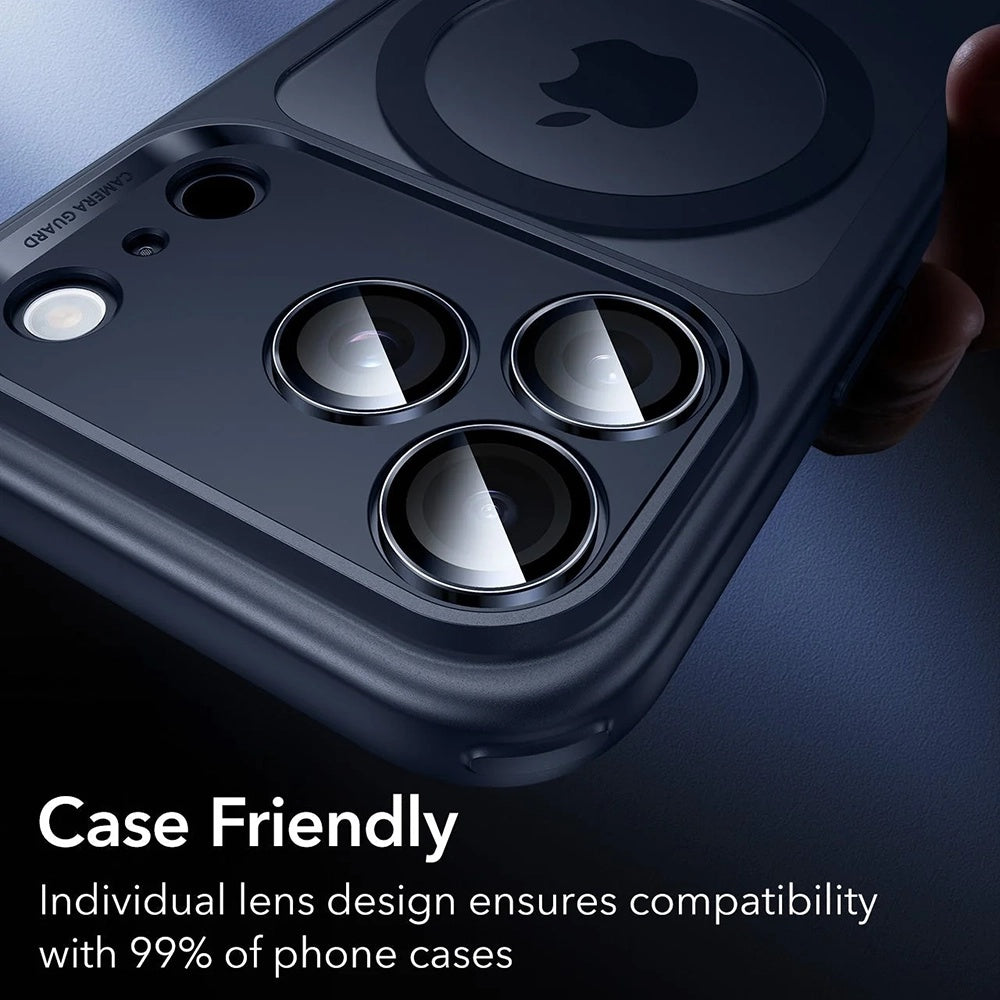 ESR Armorite Rear Camera Protector for Apple iPhone 17 Pro Max / 17 Pro / 16 Pro Max / 16 Pro, Tempered Glass, Blue