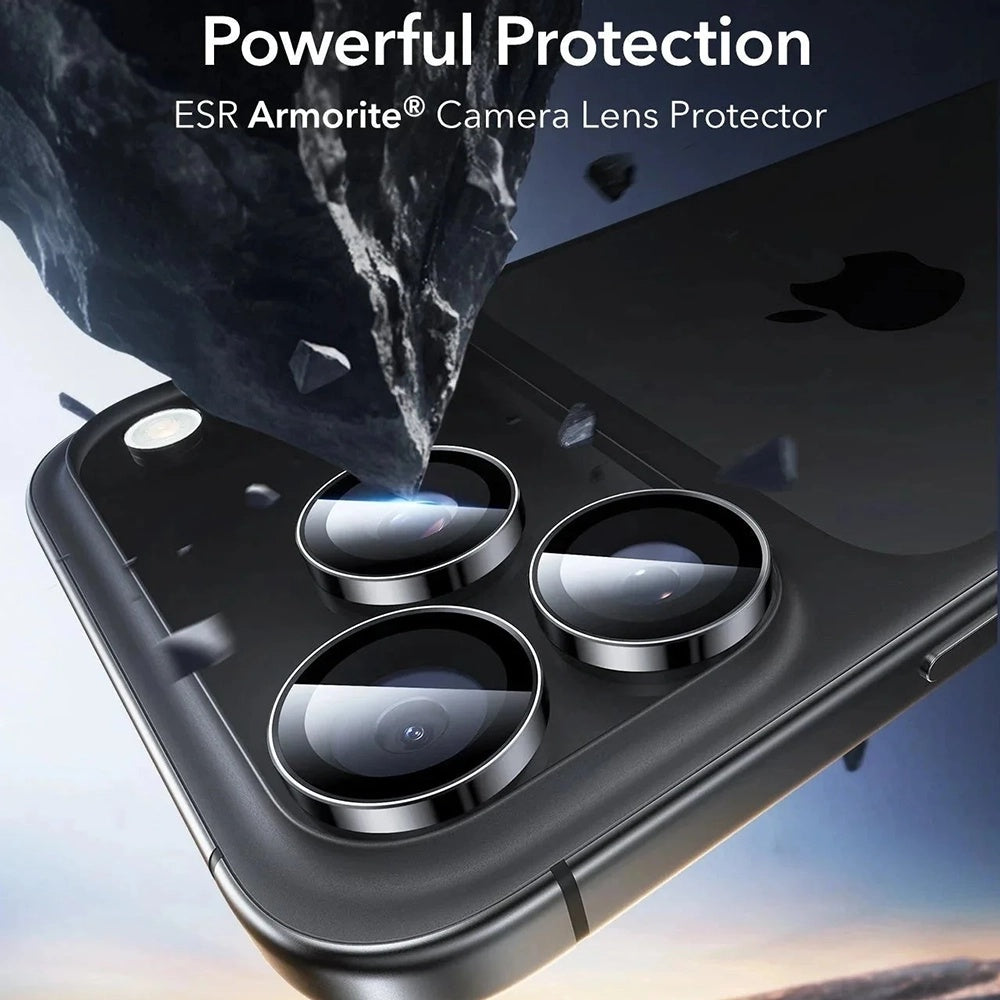 ESR Armorite Rear Camera Protector for Apple iPhone 17 Pro Max, Tempered Glass, Set of 2 pieces, Black