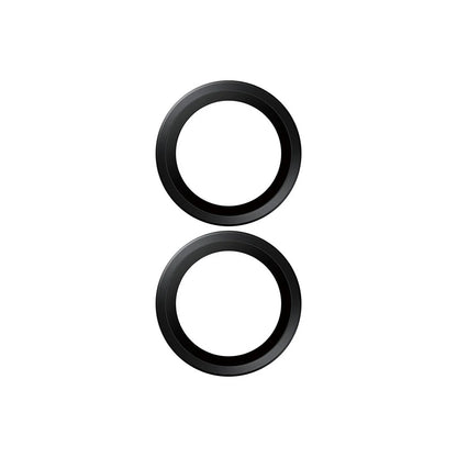 Back Camera Protection Film PanzerGlass Hoops for Apple iPhone 17 / 16 Plus / 16, Tempered Glass, Black