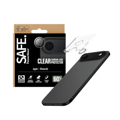 PanzerGlass Safe Rear Camera Protection Film for Apple iPhone 17 Air, Tempered Glass, Transparent
