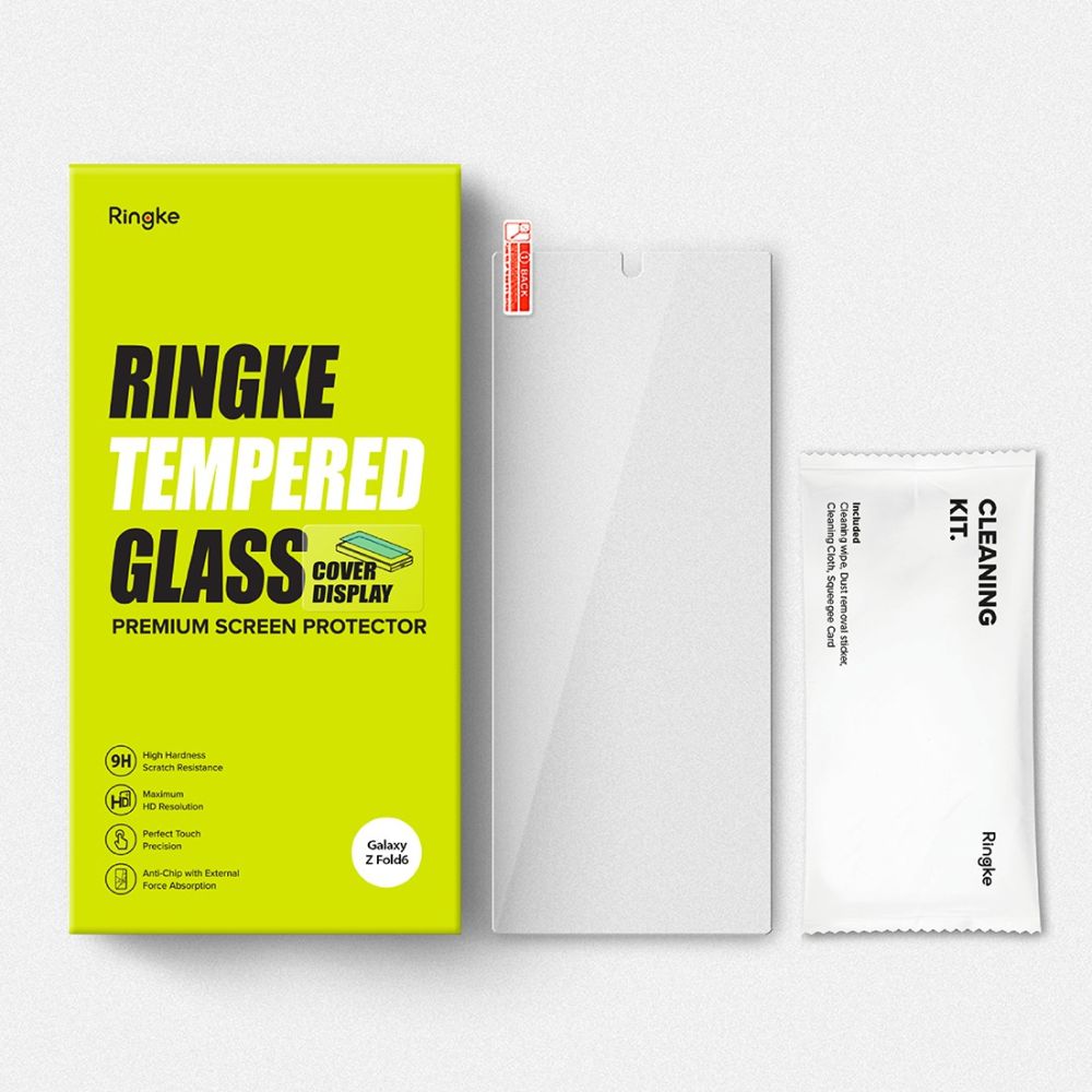 Screen Protector Ringke Cover Display for Samsung Galaxy Galaxy Z Fold6 F956, Glass Shielded, AB Ultra Glue, Set 2 pieces, Outer Screen
