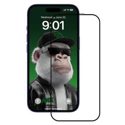 Anank 10X Reinforced CG Screen Protector for Apple iPhone 17, Tempered Glass, Full Glue, 2.5D, Black