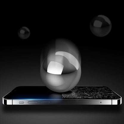 Anank 5X Reinforced Anti Crack Screen Protector for Apple iPhone 17 Pro Max, Tempered Glass, Full Glue, 3D, Black