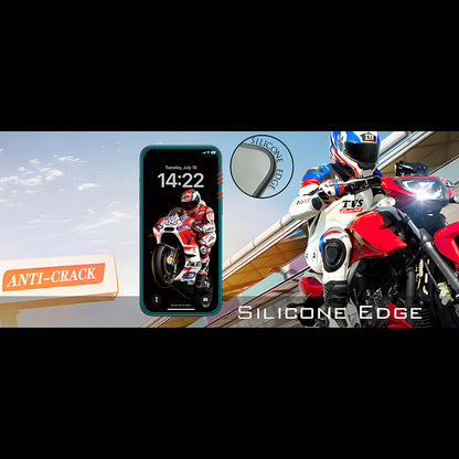 Anank 5X Reinforced Anti Crack Screen Protector for Apple iPhone 17, Tempered Glass, Full Glue, 3D, Black