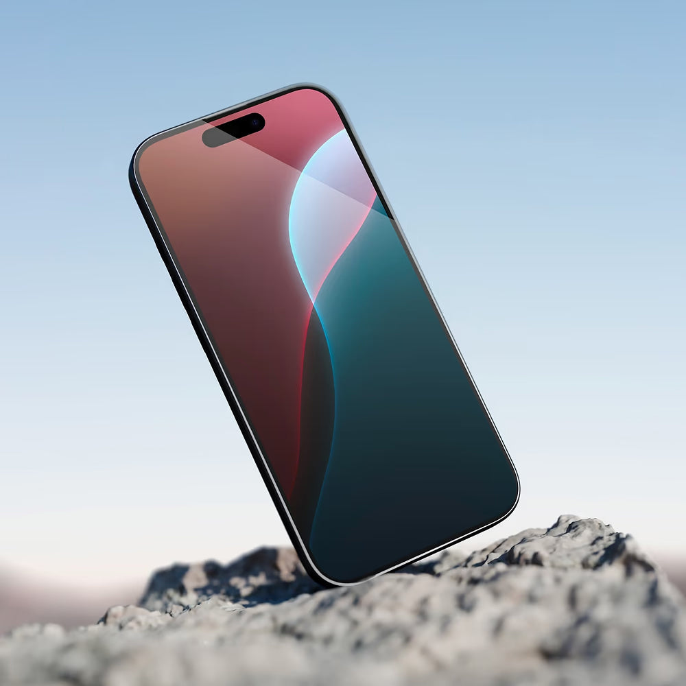 Anank 5X Reinforced Invisible Screen Protector for Apple iPhone 17 Air, Tempered Glass, Full Glue, 3D, Black