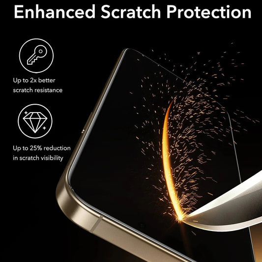 ESR Corning UltraFit Screen Protector for Apple iPhone 17 / 16 Pro, Tempered Glass, Full Glue, Set of 3 Pieces