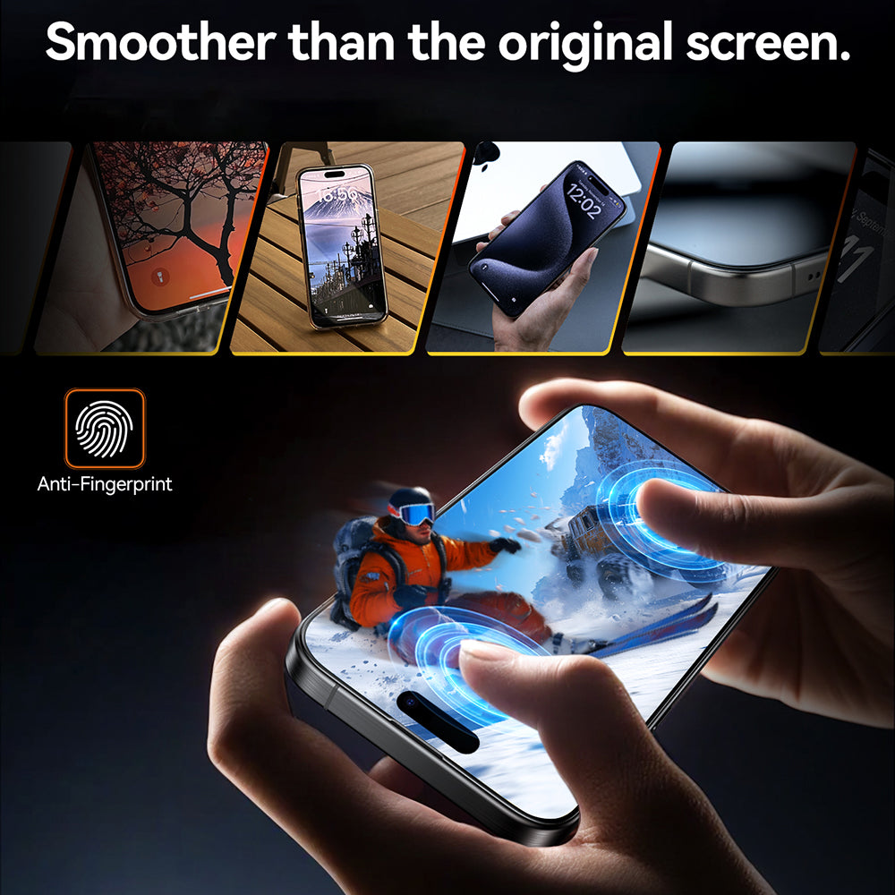 Torras GlassGo Install Master Screen Protector for Apple iPhone 17, Tempered Glass, Full Glue