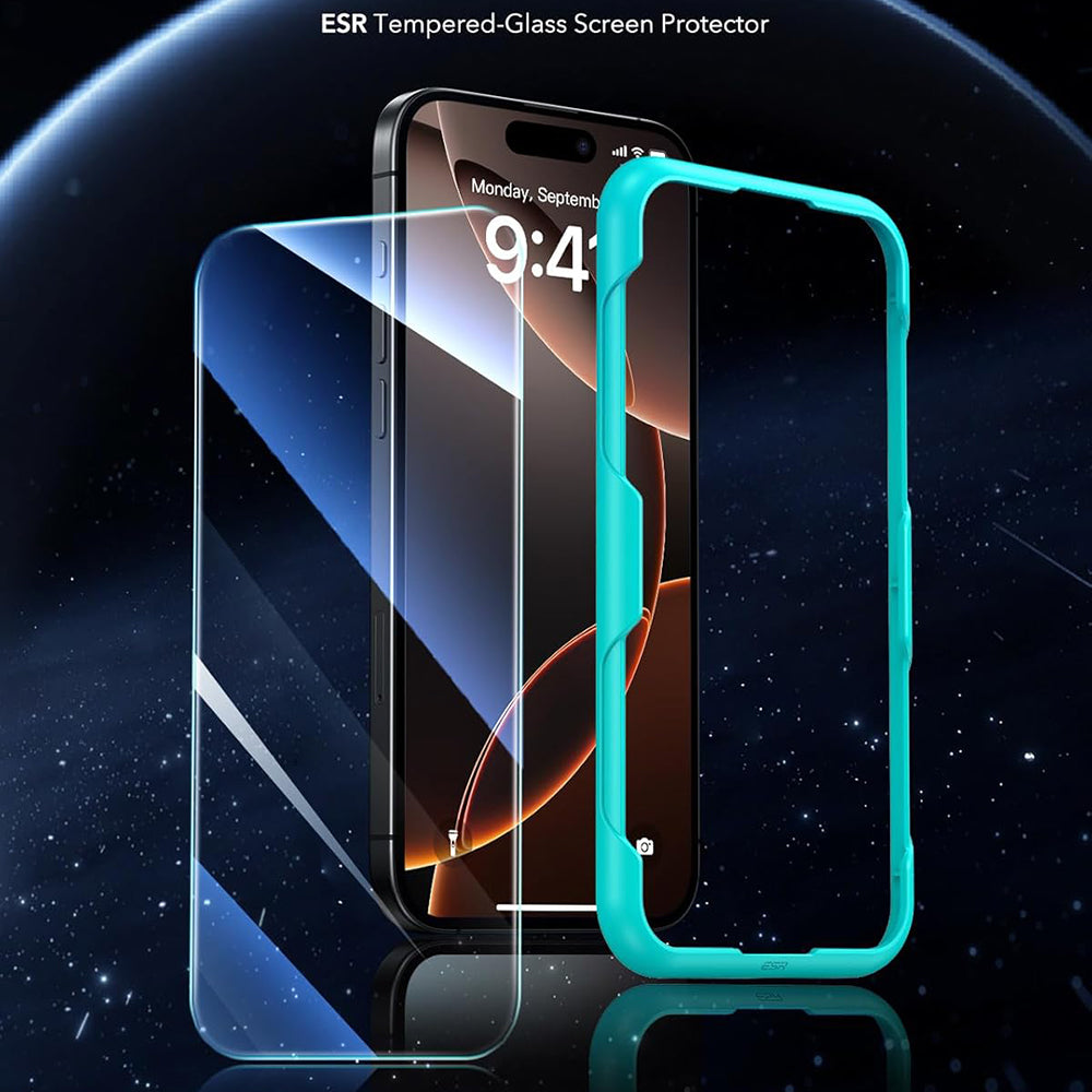 ESR Screen Protector for Apple iPhone 17 Pro Max, Tempered Glass, Full Glue, Set of 3 Pieces