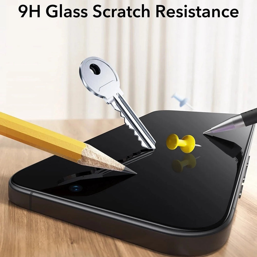 ESR UltraFit Screen Protector for Apple iPhone 17 / 16 Pro, Tempered Glass, Full Glue, Set of 3 Pieces