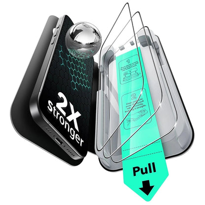 ESR UltraFit Screen Protector for Apple iPhone 17 Air, Tempered Glass, Full Glue, Set of 3 Pieces
