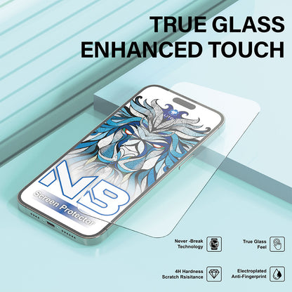 Lito NB Screen Protector for Apple iPhone 17 Air, Tempered Glass, Full Glue, Black