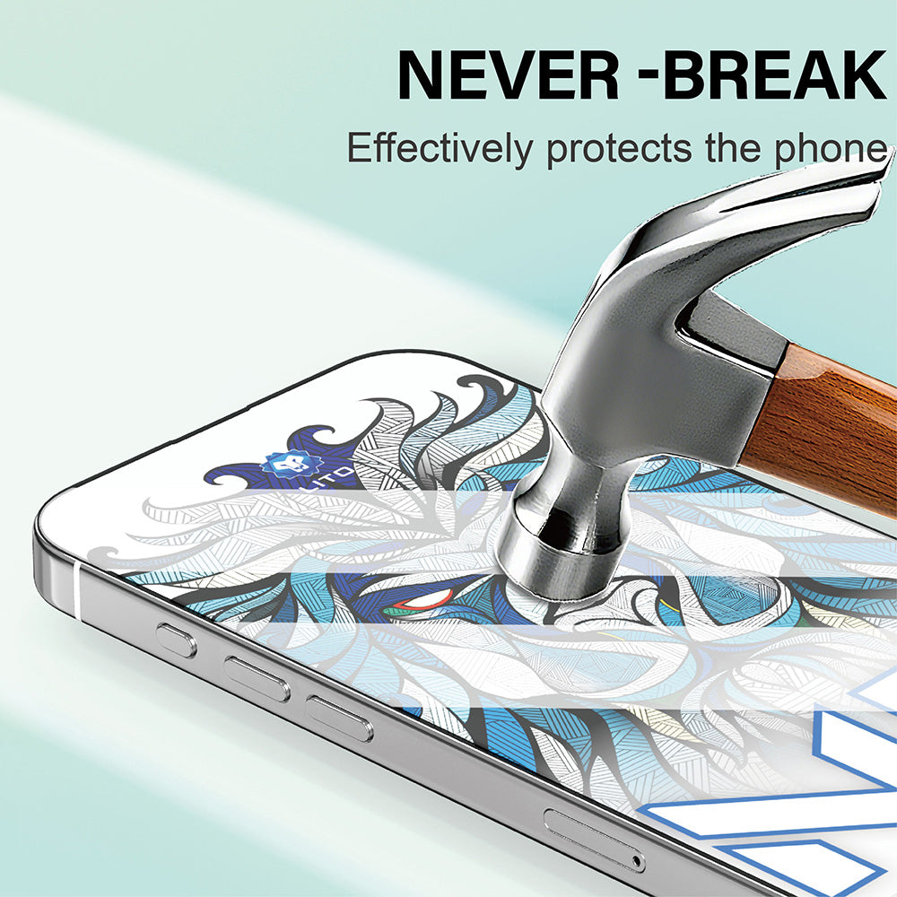 Lito NB Screen Protector for Apple iPhone 17 Air, Tempered Glass, Full Glue, Black