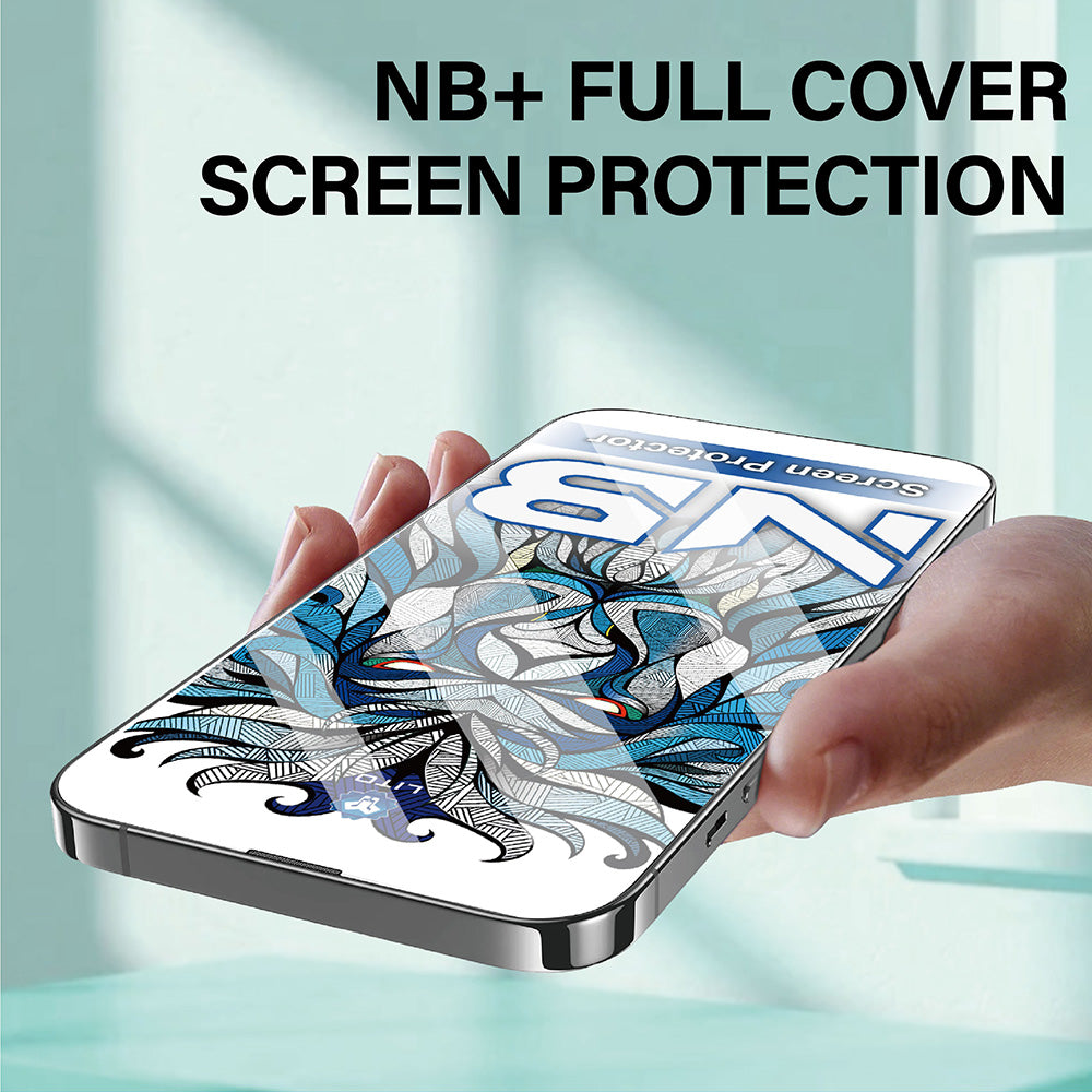 Lito NB Screen Protector for Apple iPhone 17 Air, Tempered Glass, Full Glue, Black