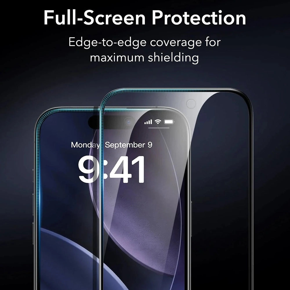 Privacy Screen Protector ESR Armorite UltraFit for Apple iPhone 17 Pro, Tempered Glass, Full Glue, Set of 3 Pieces