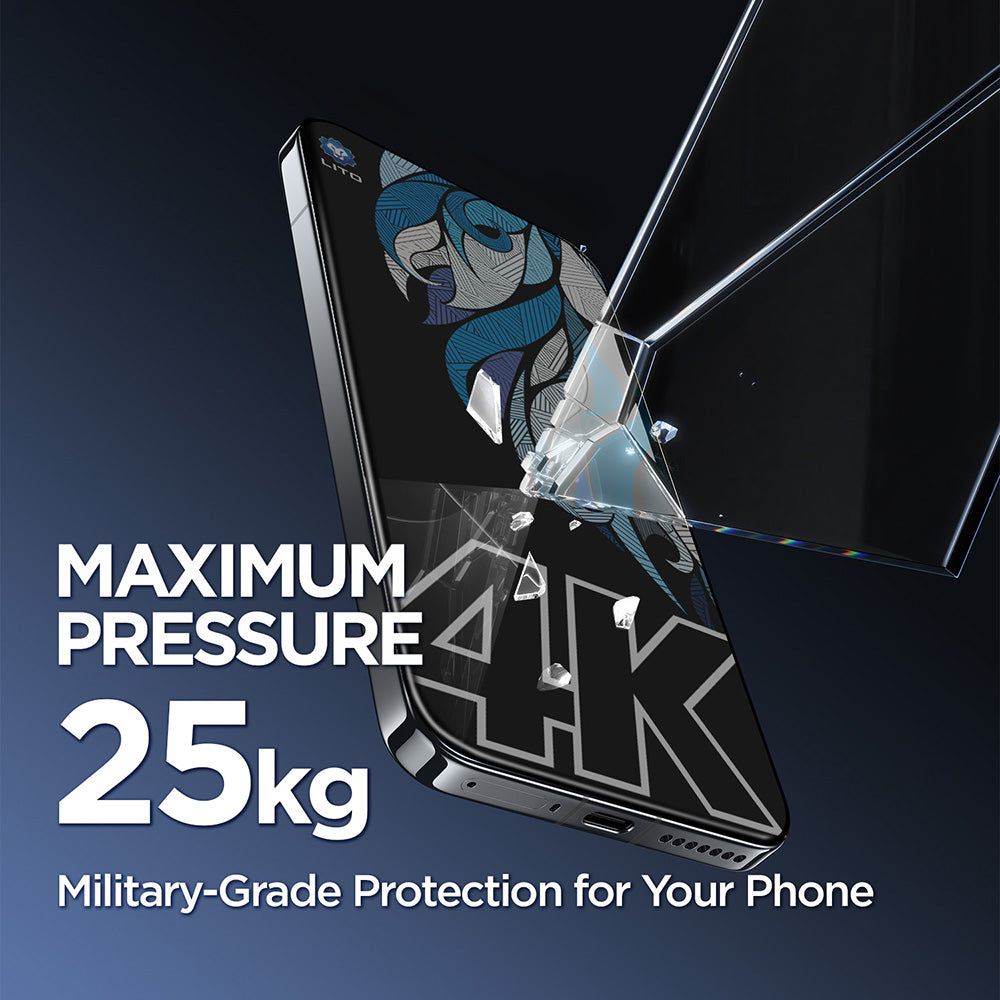 Privacy Screen Protector Lito D+ Max 4K for Apple iPhone 17 Pro Max, Tempered Glass, Full Glue