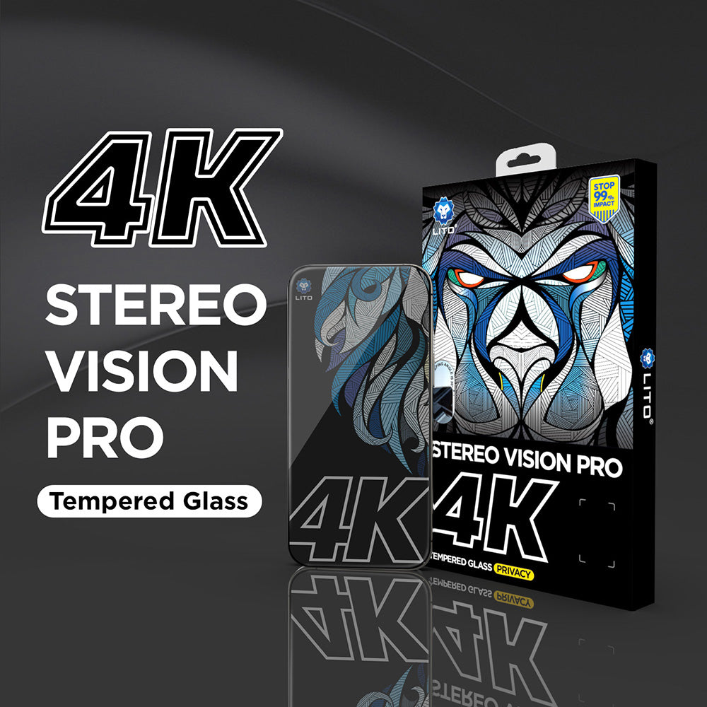 Privacy Screen Protector Lito D+ Max 4K for Apple iPhone 17 Pro Max, Tempered Glass, Full Glue