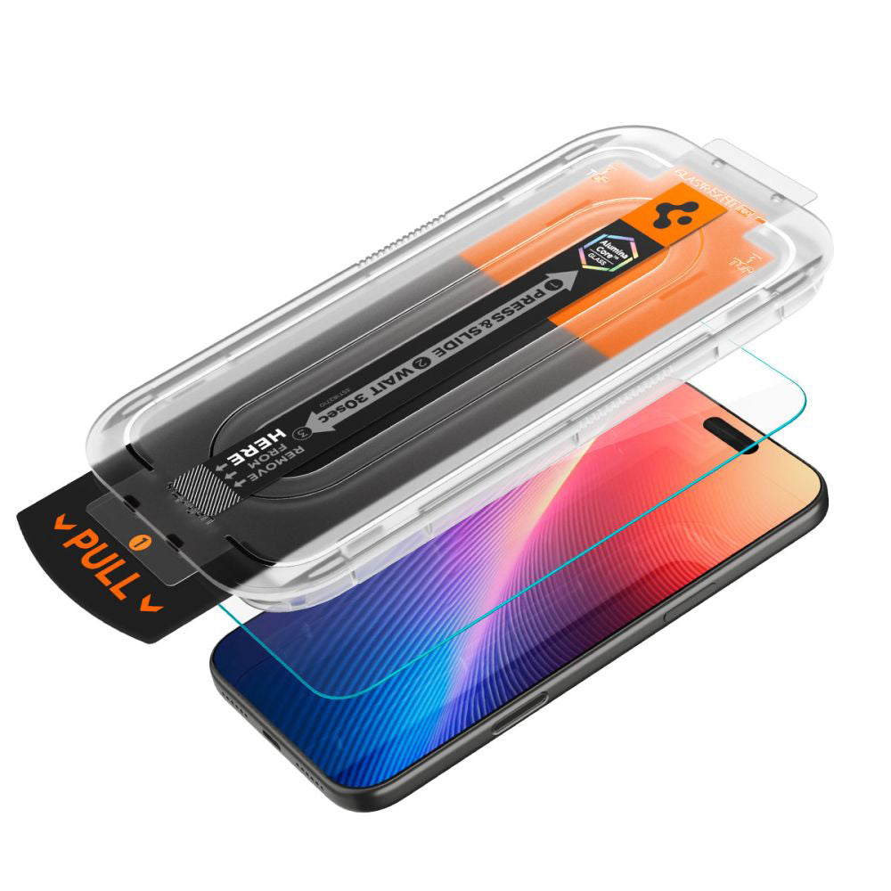 Privacy Screen Protector Spigen GlastR EZ FIT Pro for Apple iPhone 17 Air, Tempered Glass, Full Glue