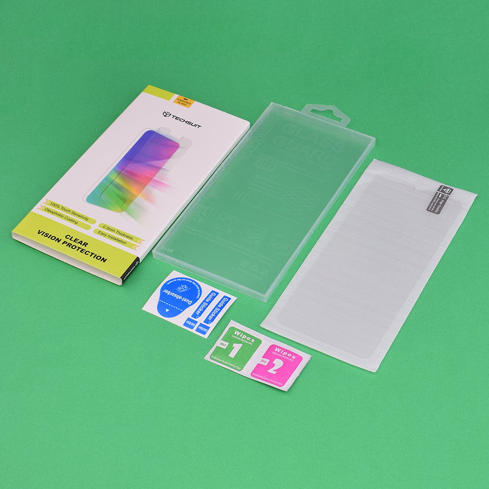 Techsuit Clear Vision Screen Protector for Apple iPhone 17, Tempered Glass, Full Glue