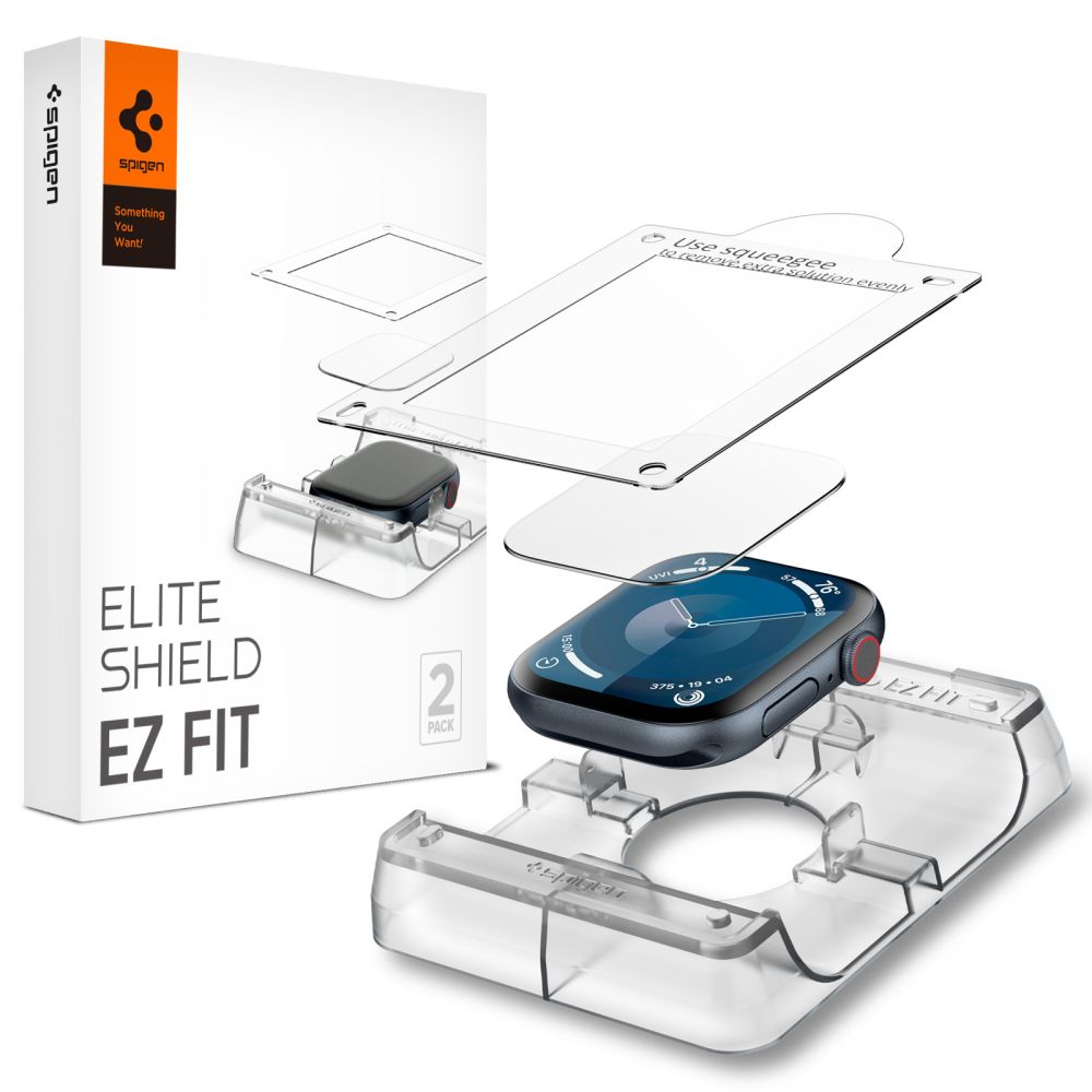 Spigen Elite Shield EZ FIT for Apple Watch 46mm Series, Set 2 pieces, Plastic AFL08579 