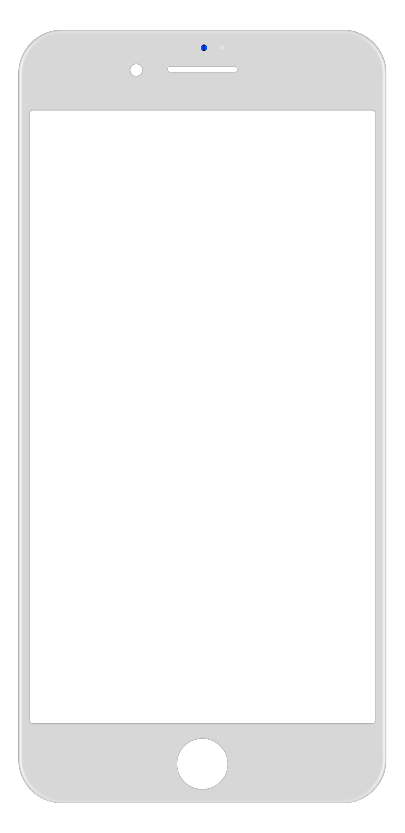 Apple iPhone 8 Plus Screen Glass with OCA Frame and Adhesive, White