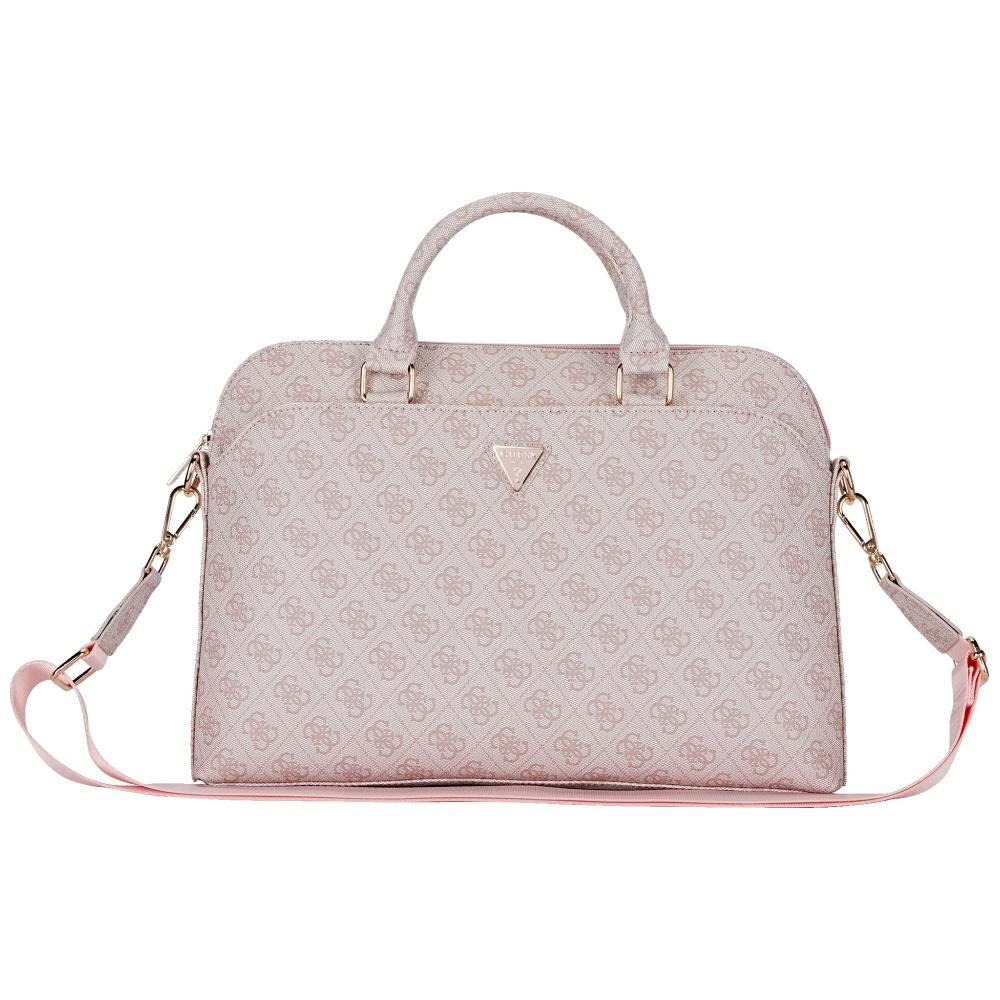 Guess 4G Triangle Logo Bag for 15inch Laptop, Pink