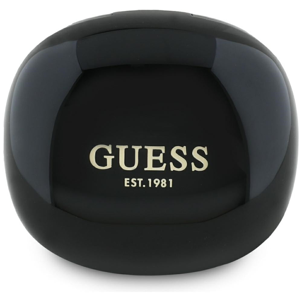 Handsfree Bluetooth Guess Flat Classic Logo Electroplated, TWS, Black
