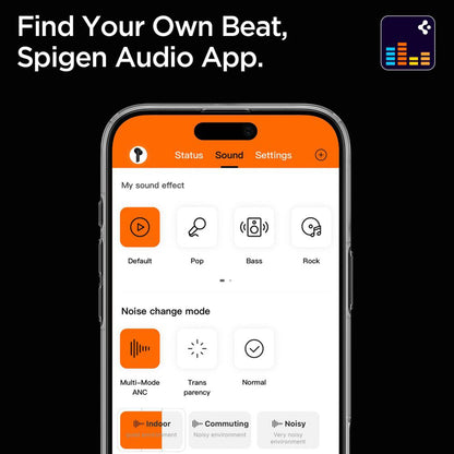 Spigen SA2402 Bluetooth Handsfree, TWS, ANC, Black