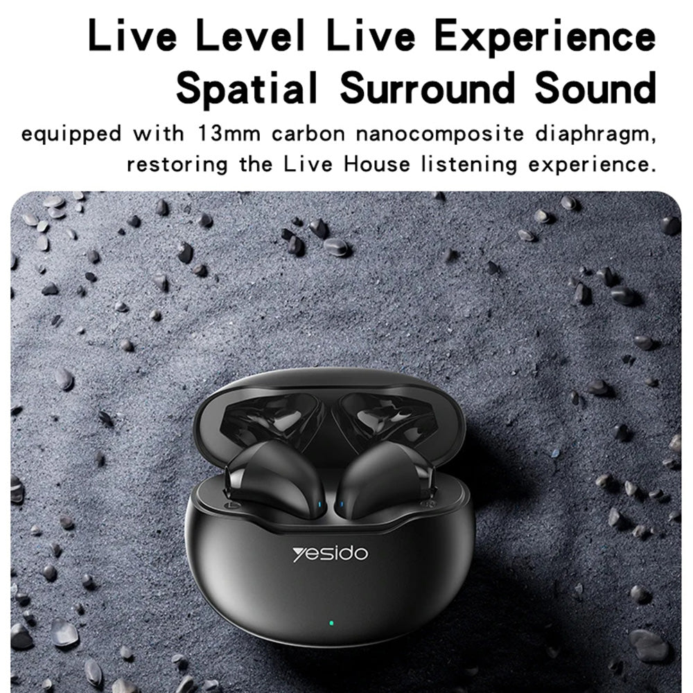 Handsfree Bluetooth Yesido TWS21, TWS, White