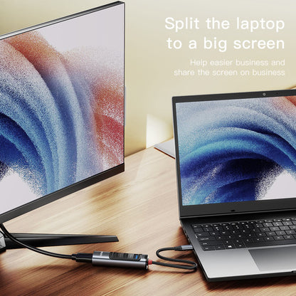 Yesido HB22 USB-C Hub, 5in1, Grey