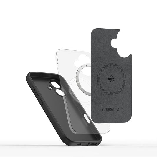 MagSafe Case for Apple iPhone 16e, Tech-Protect, Liquid Silicone, Black