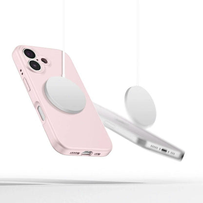 MagSafe Case for Apple iPhone 16e, Tech-Protect, Liquid Silicone, Pink