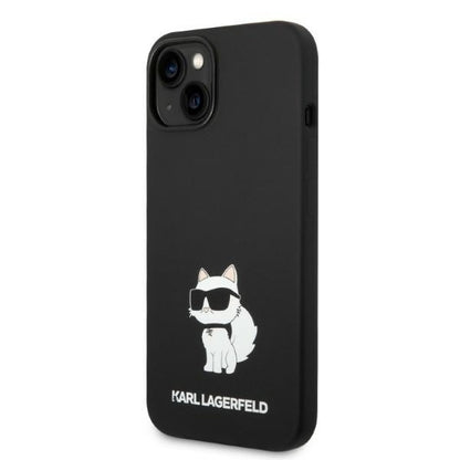 MagSafe Case for Apple iPhone 14 Plus, Karl Lagerfeld, Choupette Silicone, Black