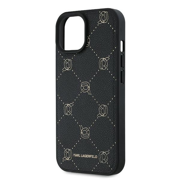 MagSafe Case for Apple iPhone 15 Plus, Karl Lagerfeld, Karl's Head, Black