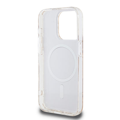 MagSafe Case for Apple iPhone 15 Pro, Guess, IML Gcube, Brown