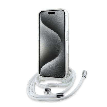 MagSafe Case for Apple iPhone 15 Pro, Karl Lagerfeld, IML Crossbody Karl's Head, Transparent