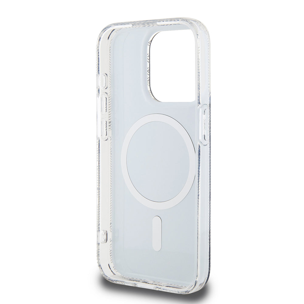 MagSafe Case for Apple iPhone 15 Pro Max, Guess, IML Gcube, Black