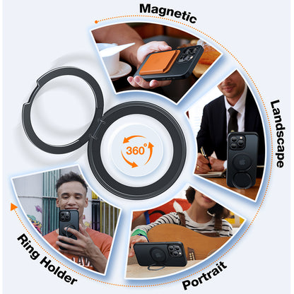 MagSafe Case for Apple iPhone 15 Pro Max, Torras, Ostand Pro, Black